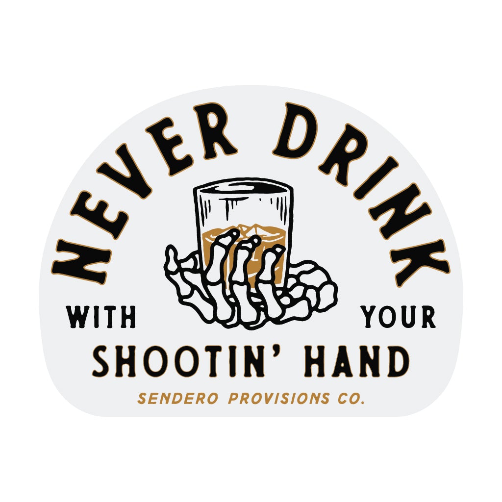 Shootin Hand Sticker